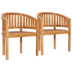 Set Salotto da Giardino 5 pz Design Curvo in Massello di Teak