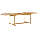 Set da Pranzo 9 pz in Legno Massello di Teak