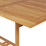 Set da Pranzo da Giardino 9 pz in Legno Massello di Teak