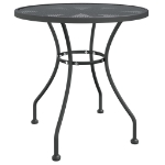 Set da Pranzo per Giardino 5pz Rete Metallica Espansa Antracite