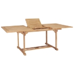 Set da Pranzo per Esterni 7 pz 150-200x100x75 cm Teak Massello