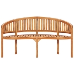 Set Salotto da Giardino 3 pz Design Curvo in Massello di Teak