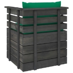 Set Divani da Giardino Pallet 12 pz con Cuscini Massello Pino