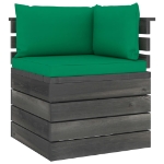 Set Divani da Giardino su Pallet 7 pz con Cuscini Massello Pino