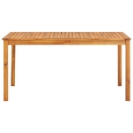 Set da Pranzo per Esterni 3pz con Cuscini Legno Massello Acacia