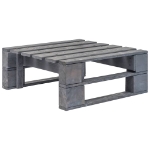 Set Divani a Pallet e Cuscini 4 pz in Pino Impregnato Grigio