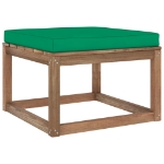 Set Divani Giardino su Pallet 4 pz con Cuscini Pino Impregnato