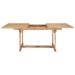 Set da Pranzo per Esterni 7 pz 150-200x100x75 cm Teak Massello