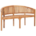 Set Salotto da Giardino 5 pz Design Curvo in Massello di Teak