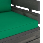 Set Divani da Giardino Pallet 12 pz con Cuscini Massello Pino