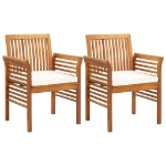 Set da Pranzo per Esterni 5pz con Cuscini Legno Massello Acacia