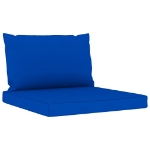 Set Salotto da Giardino 9 pz con Cuscini Blu