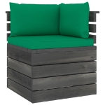 Set Divani da Giardino su Pallet 5 pz con Cuscini Massello Pino