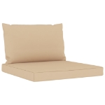 Set Divani da Giardino 9 pz con Cuscini Beige