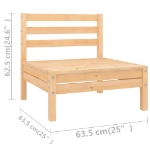 Set Salotto da Giardino 13 pz in Legno Massello di Pino