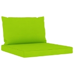 Set Divani da Giardino 6 pz con Cuscini Verde Brillante