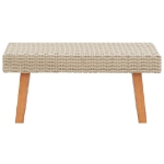 Set Divani da Giardino 5 pz con Cuscini in Polyrattan Beige