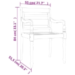 Set da Pranzo da Giardino 7 pz in Legno Massello di Teak