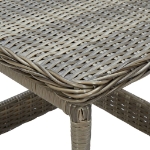 Set Divani da Giardino 3 pz con Cuscini in Polyrattan Marrone