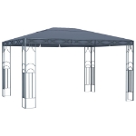 Gazebo con Stringa di Luci LED 400x300 cm Antracite