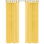 2 Pz Tende in Voile 140x175 cm Giallo