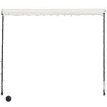 Tenda da Sole Retrattile con LED 150x150 cm Crema