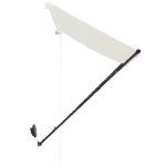 Tenda da Sole Retrattile con LED 150x150 cm Crema