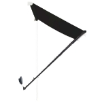 Tenda da Sole Retrattile con LED 200x150 cm Antracite