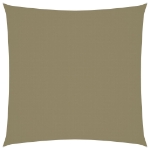 Parasole a Vela in Tela Oxford Quadrato 6x6 m Beige