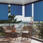 Tenda Laterale per Balcone 140x250 cm Blu