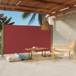 Tenda Laterale Retrattile per Patio 170x300 cm Rossa