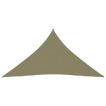 Parasole a Vela Oxford Triangolare 4x5x5 m Beige