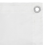 Paravento Balcone Bianco 120x400 cm Tessuto Oxford