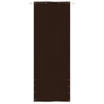 Paravento per Balcone Marrone 80x240 cm in Tessuto Oxford