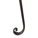 Sdraio da Giardino 128 cm in Acciaio Stile Anticato Marrone