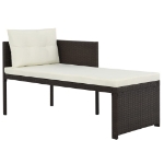 Set Divani da Giardino 4 pz in Polyrattan Marrone