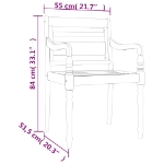 Set da Pranzo per Giardino 9 pz in Legno Massello di Teak