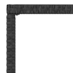 Set Mobili da Giardino 6 pz con Cuscini in Polyrattan Nero