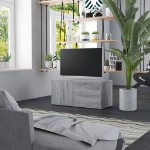 Mobile Porta TV Grigio Sonoma 80x34x36 cm in Legno Multistrato