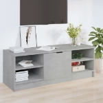 Mobile Porta TV Grigio Cemento 102x35,5x36,5 Legno Multistrato