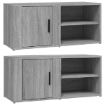 Mobili TV 2 pz Grigio Sonoma 80x31,5x36 cm Legno Multistrato