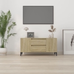 Mobile Porta TV Rovere Sonoma 102x44,5x50 cm Legno Multistrato