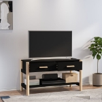 Mobile Porta TV Nero 82x38x45 cm in Legno Multistrato