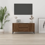 Mobile Porta TV Rovere Marrone 102x44,5x50 cm Legno Multistrato