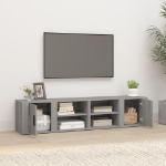 Mobili TV 2 pz Grigio Sonoma 80x31,5x36 cm Legno Multistrato