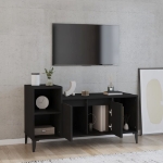 Mobile Porta TV Nero 100x35x55 cm in Legno Multistrato