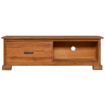 Mobile Porta TV 112x30x37 cm in Legno Massello di Teak