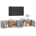 Mobili Porta TV a Parete 2 pz Grigio Sonoma 100x34,5x40 cm