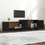 Mobile Porta TV Nero 158,5x36x45 cm in Legno Multistrato