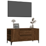 Mobile Porta TV Rovere Marrone 102x44,5x50 cm Legno Multistrato